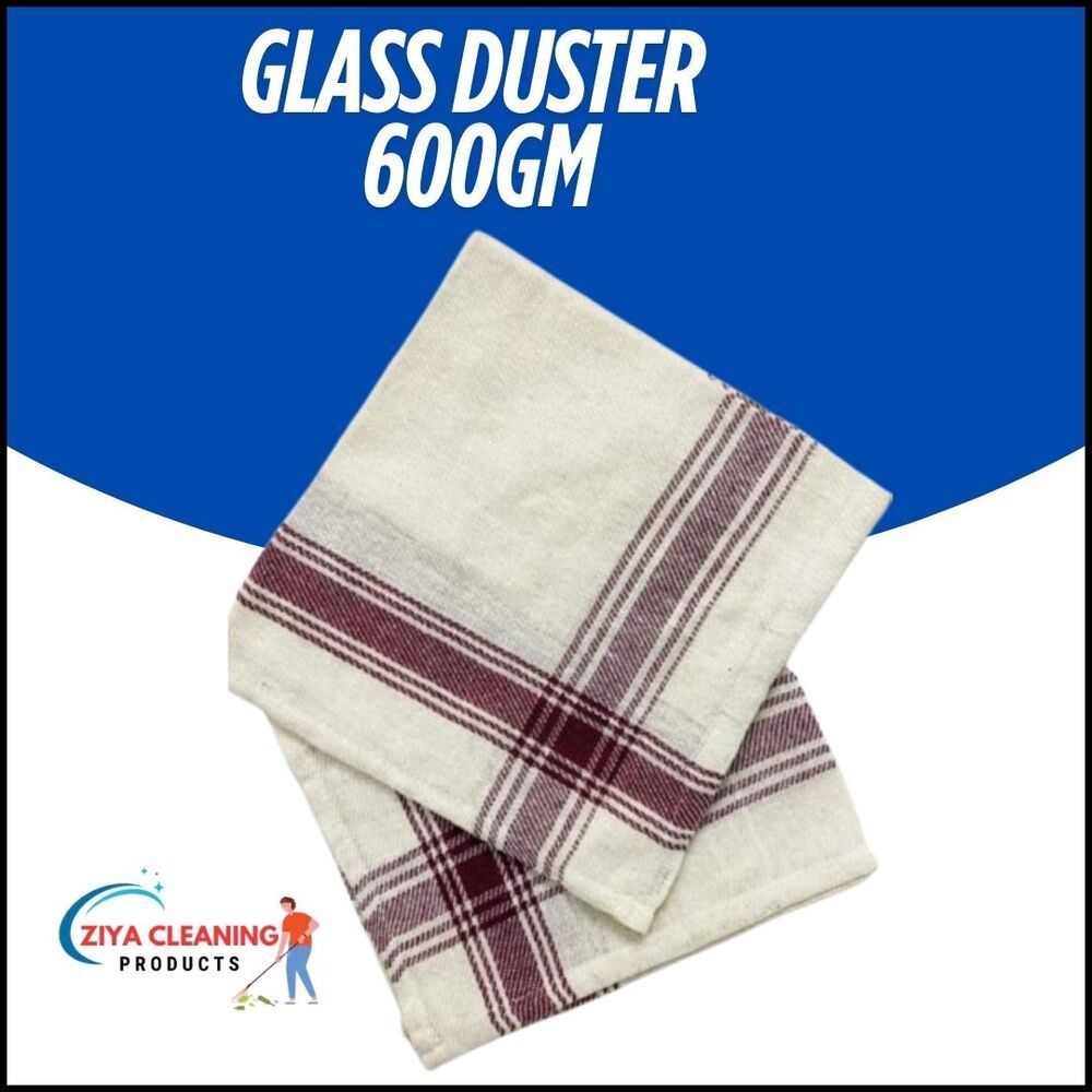 600 Gsm Glass Duster - Color: White