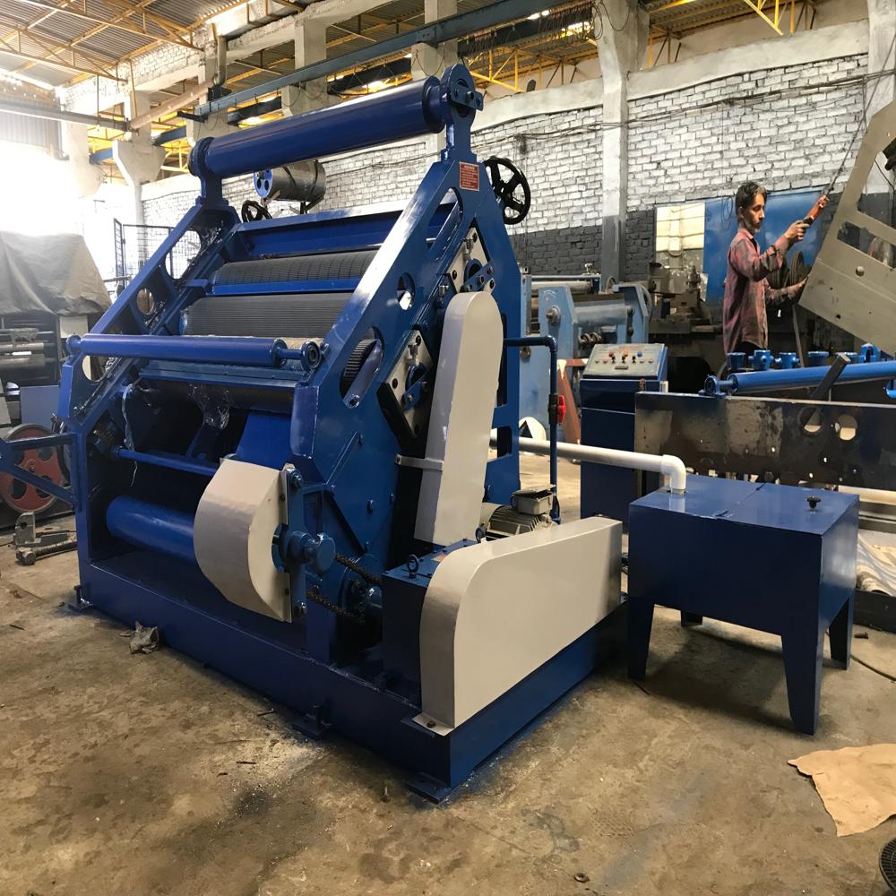 Heavy duty Oblique type Single facer Paper Corrugation machine