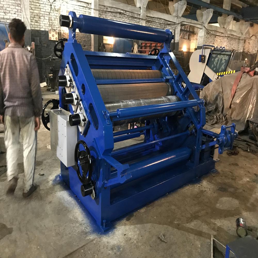 Heavy duty Oblique type Single facer Paper Corrugation machine