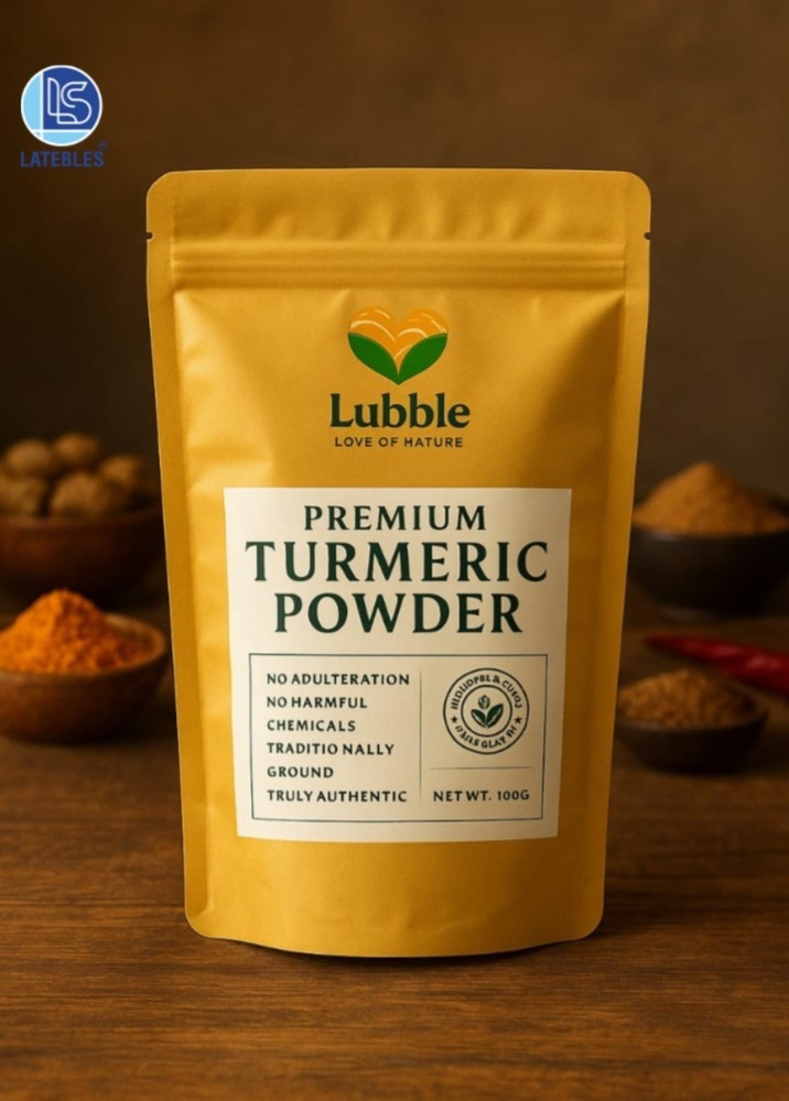 Turmeric Pouch Labels,Stickers