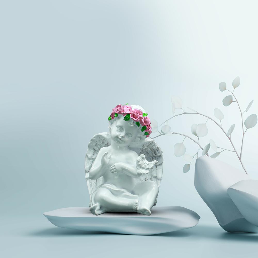 Angel Showpiece - Color: White