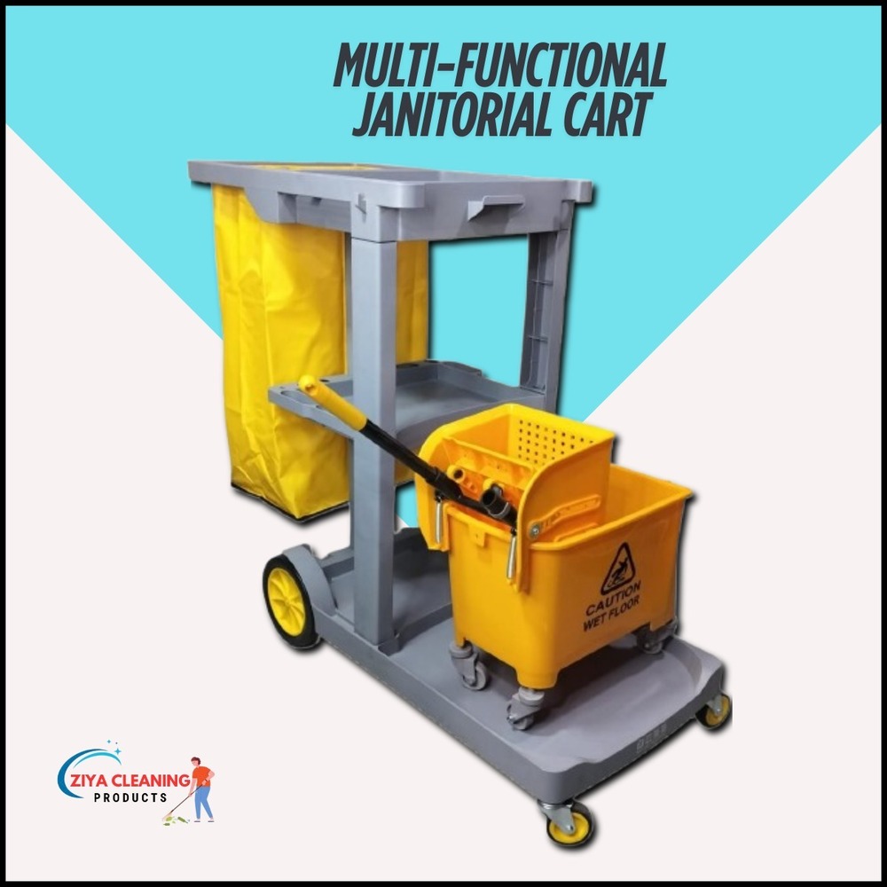 Multi-Functonal Janitorial Cart - Color: Gray
