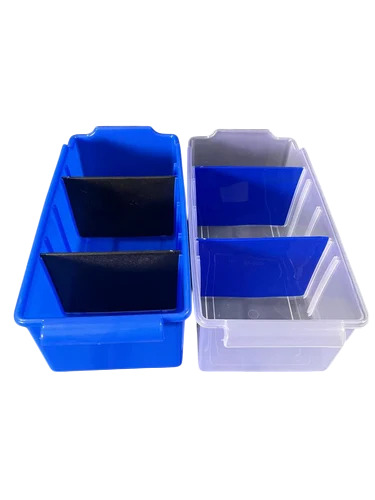 Plastic Box For Hardware - Color: Blue And Transparent
