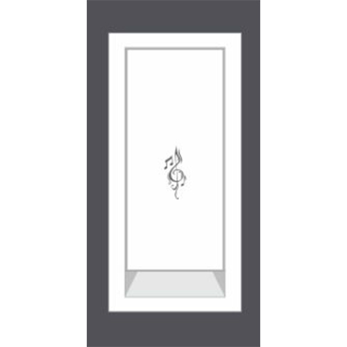 M020 10a Bell Push - Color: White