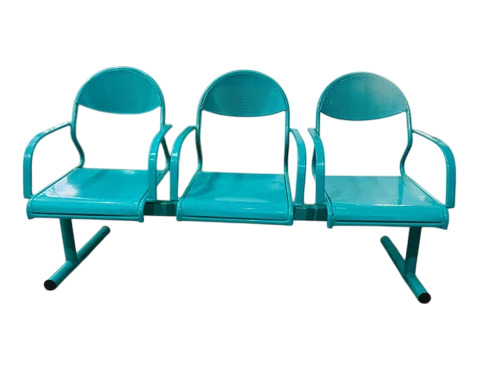 3 Seater Waiting Chair - Color: Blue