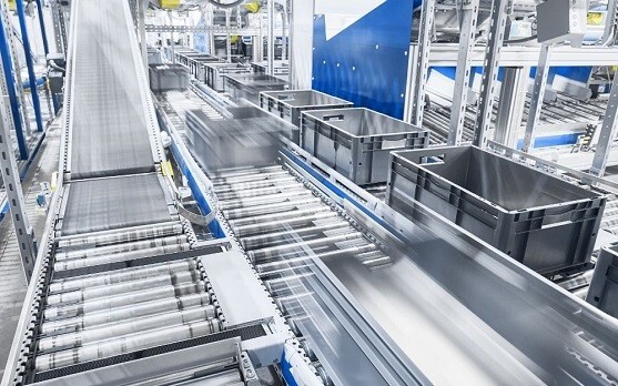 Industrial Conveyor - Color: Silver