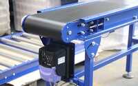 Variable Speed Belt Conveyor - Color: Black And Blue