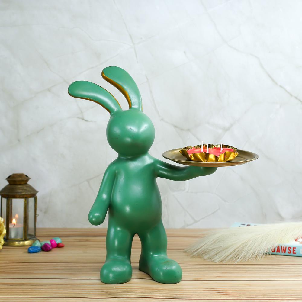 Big Rabbit Platter - Color: Green