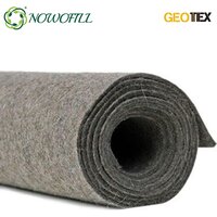 Polypropylene/polyester Pp Pet Fiber Needle Punched Non Woven Geotextile Used Road Construction With Geogrid