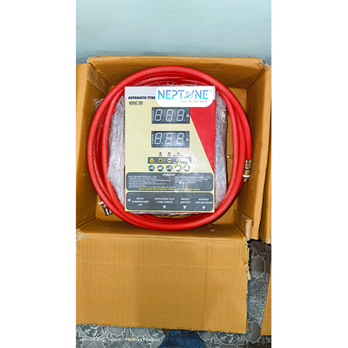Wall Mounted Tyre Inflator - Color: Red