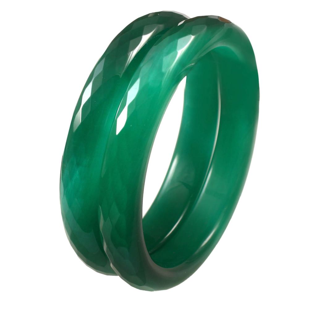 Monalisa Glass Bangles With Diamond Cutting - Feature: Fashion