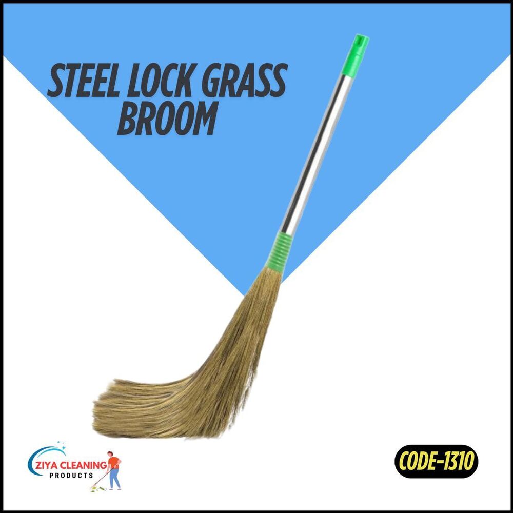 Stell Lock Grass Broom - Color: Brown