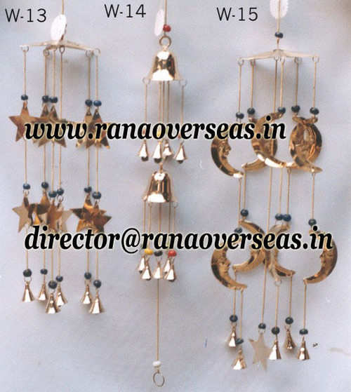 गोल्डन ब्रास मेटल विंड चाइम