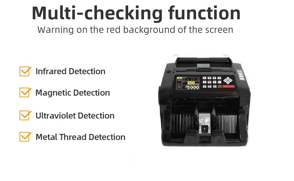White Tech Mix Note Counting Machine