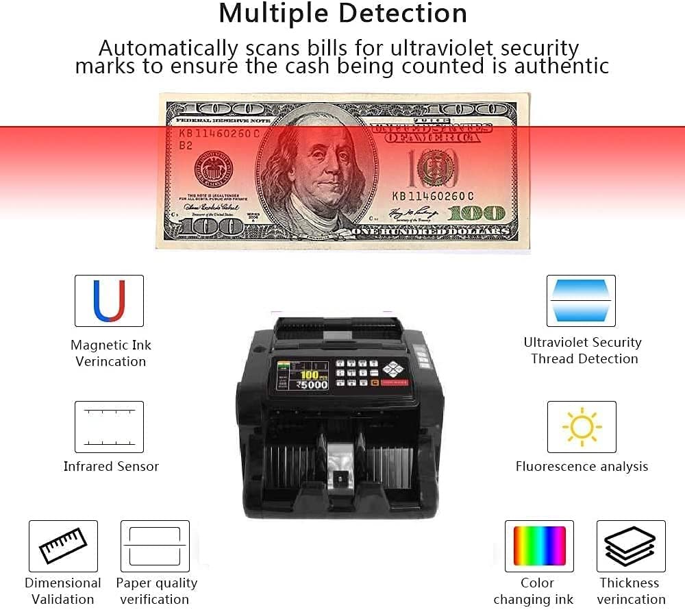 White Tech Mix Note Counting Machine - General Use: Bank