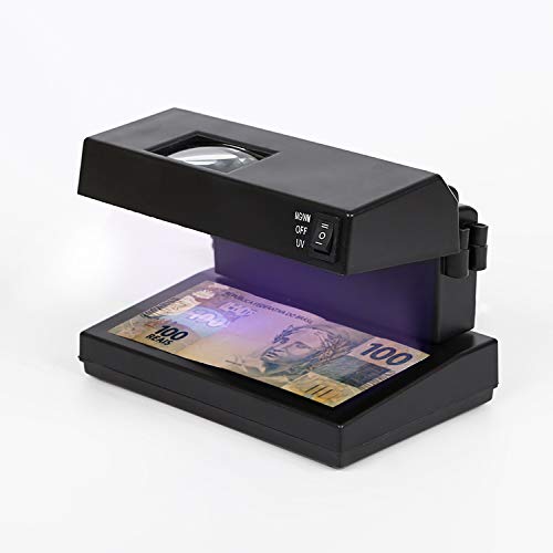 WT Fake Note Detector Machine || Duplicate Note/Money Checker Counterfeit Currency Detector with Blue UV and White Light(Compact)