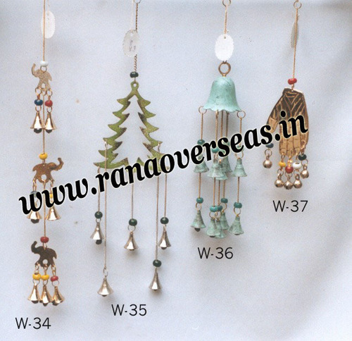 ब्लू ब्रास मेटल विंड चाइम