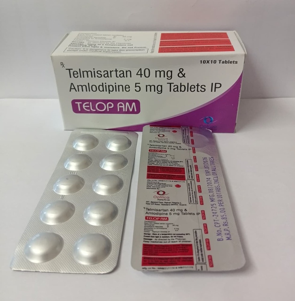 Telmisartan 40mg And Amlodipine 5mg Tablets IP