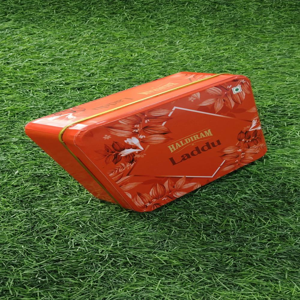 Metal Tin Container - Color: Multicolor