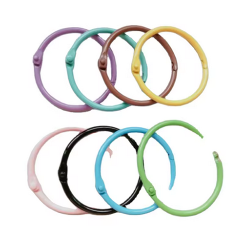 Metal Keyring for Binder Bookmark Accessory