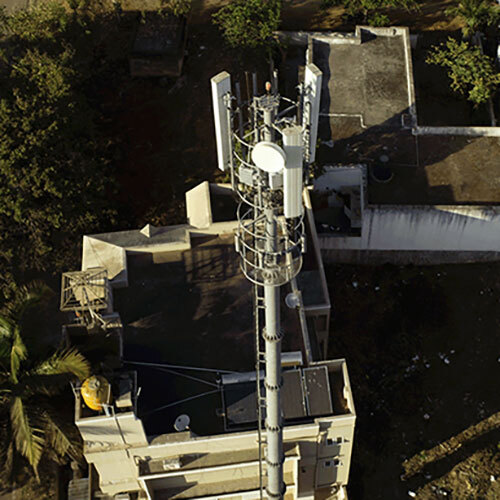 Telecom Mast Pole - Color: Grey