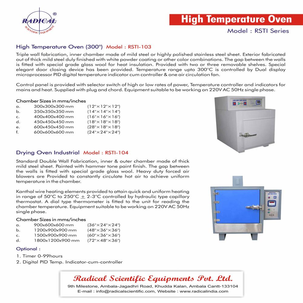 Industrial Hot Air Oven RSTI-104