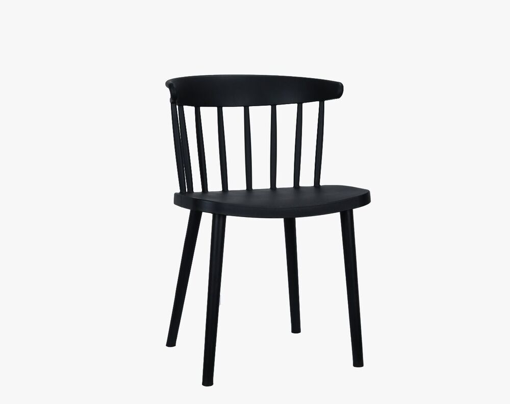 Black Color Cafe Chairs - Feature: High Quality