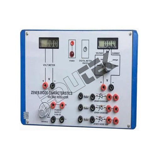 VOLTAGE STABILIZATION CHARACTERISTICS OF ZENER DIODE WITH ALUMINUM PANEL & DIGITAL PANEL METERS