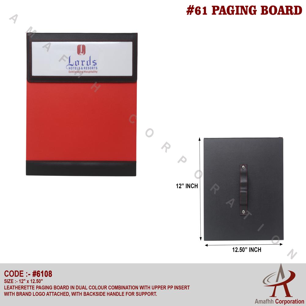 LEATHERETTE PAGING  BOARD