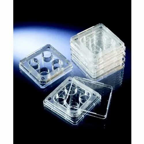 Nunc 4 Well Multi Dish - Plastic, 3mm Hole Diameter, White Color | Durable, Compact Design With Warranty