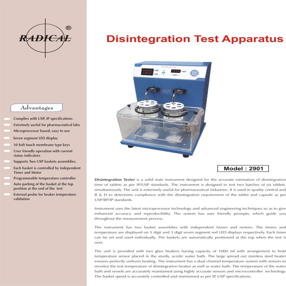 Disintegration Test Apparatus RS-901