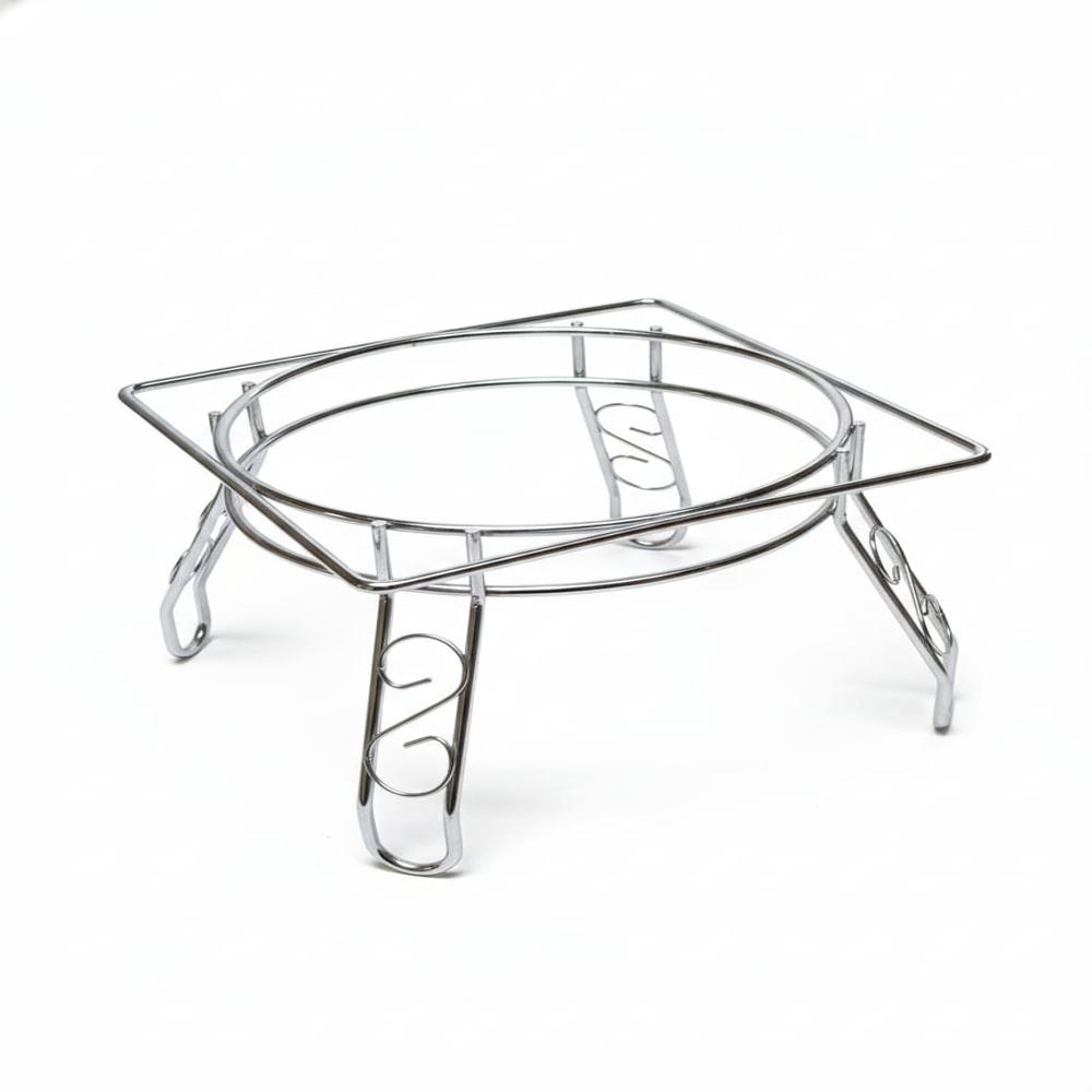 Stainless Steel Matka Stand - Color: Silver