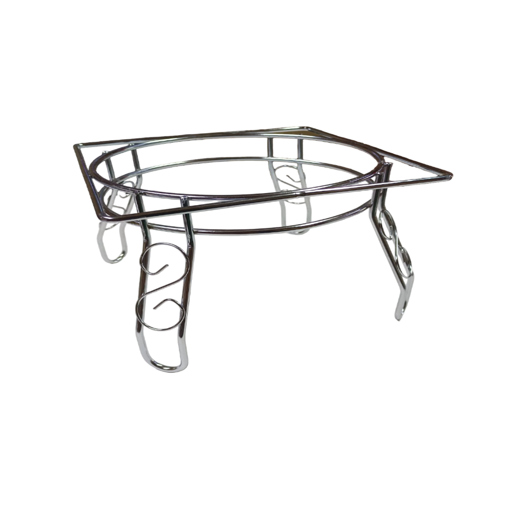 Stainless Steel Matka Stand - Color: Silver