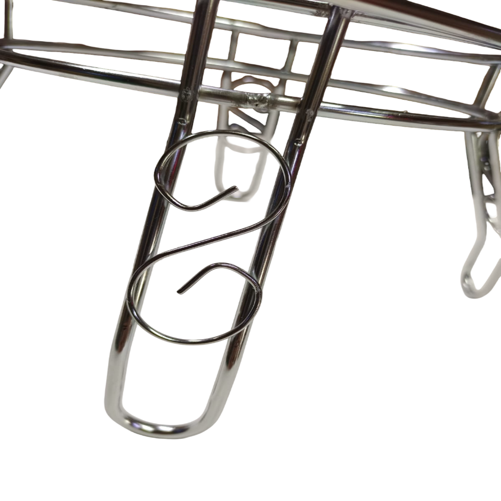 Stainless Steel Matka Stand - Color: Silver