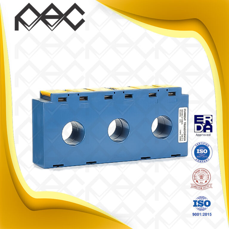 250-5A Three Phase Low Voltage Current Transformer - Efficiency: 98%