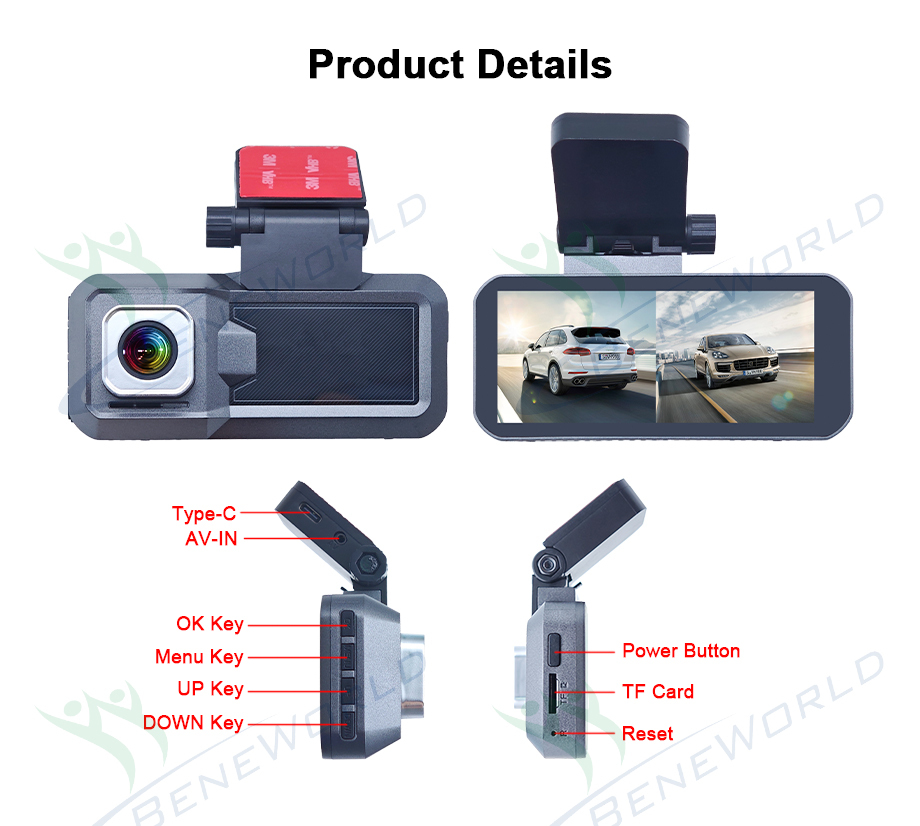 BW-D68 4K Plus Rear 2K Dash Cam