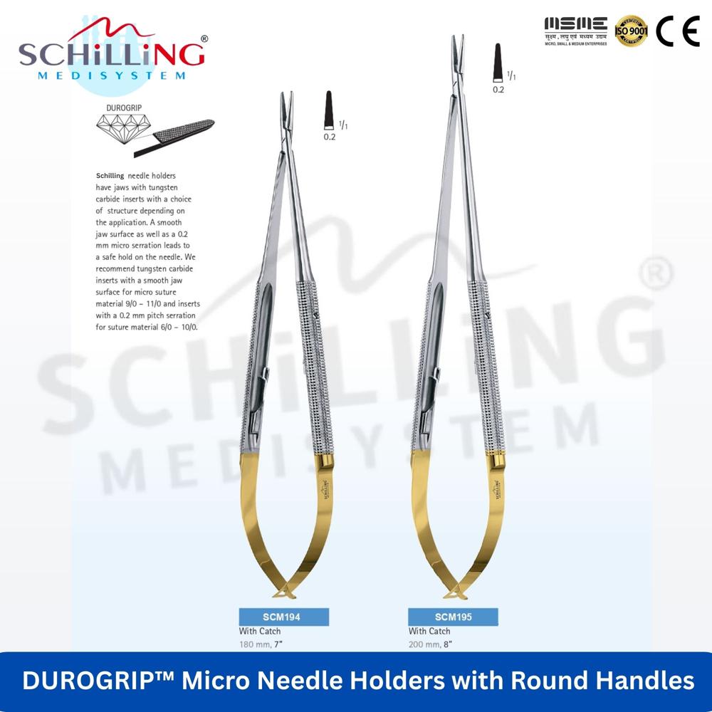 SCHILLING Micro Needle Holders with Round Handles