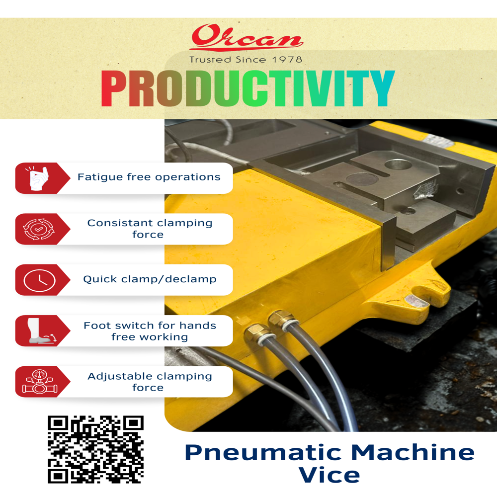 Heavy Duty Pneumatic Machine Vice