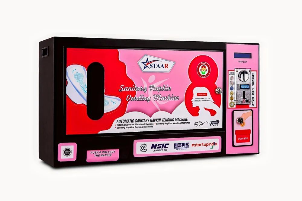 Wall Mounted Sanitary Napkin Vending Machine - Material: Stainless Steel