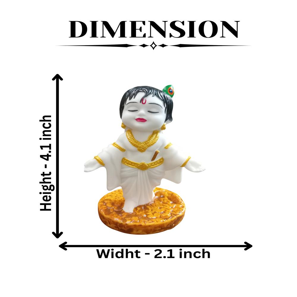 Krishna Hath Open White - Design Type: Customizable