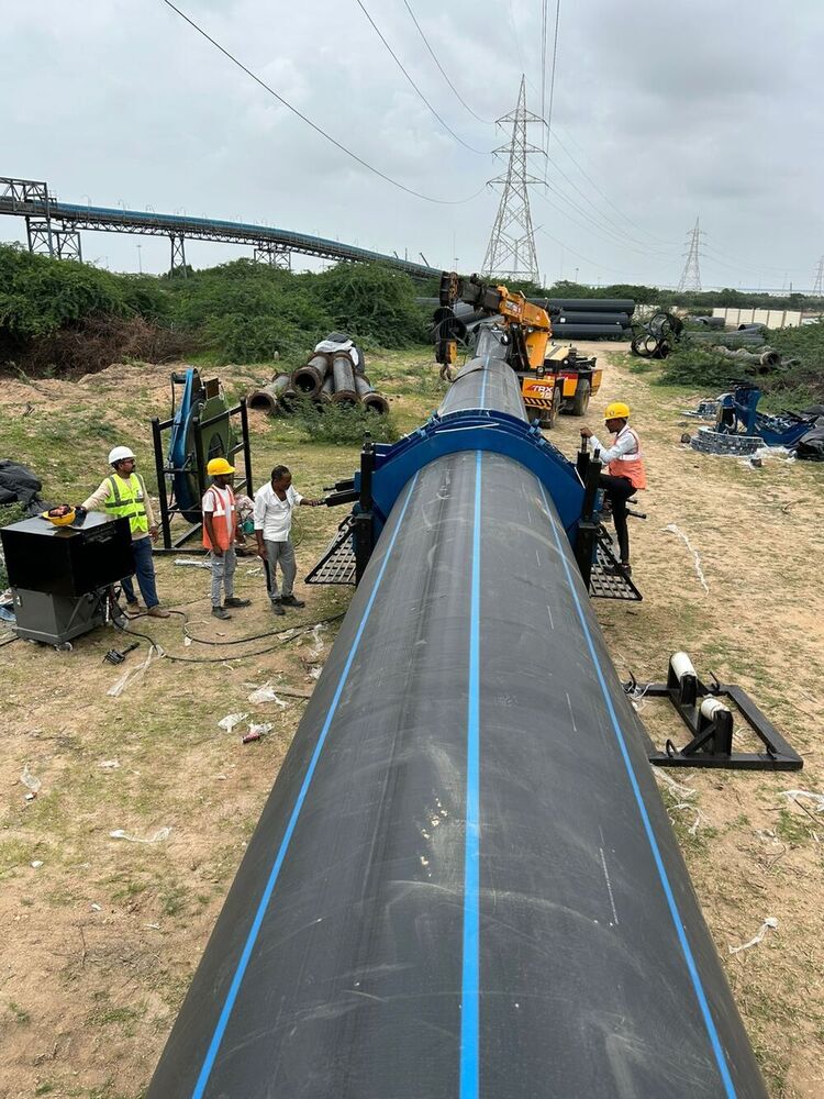 SNI-H-1600 HDPE पाइप जोड़ने की मशीन