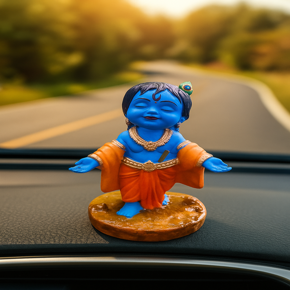 krishna hath open blue tone