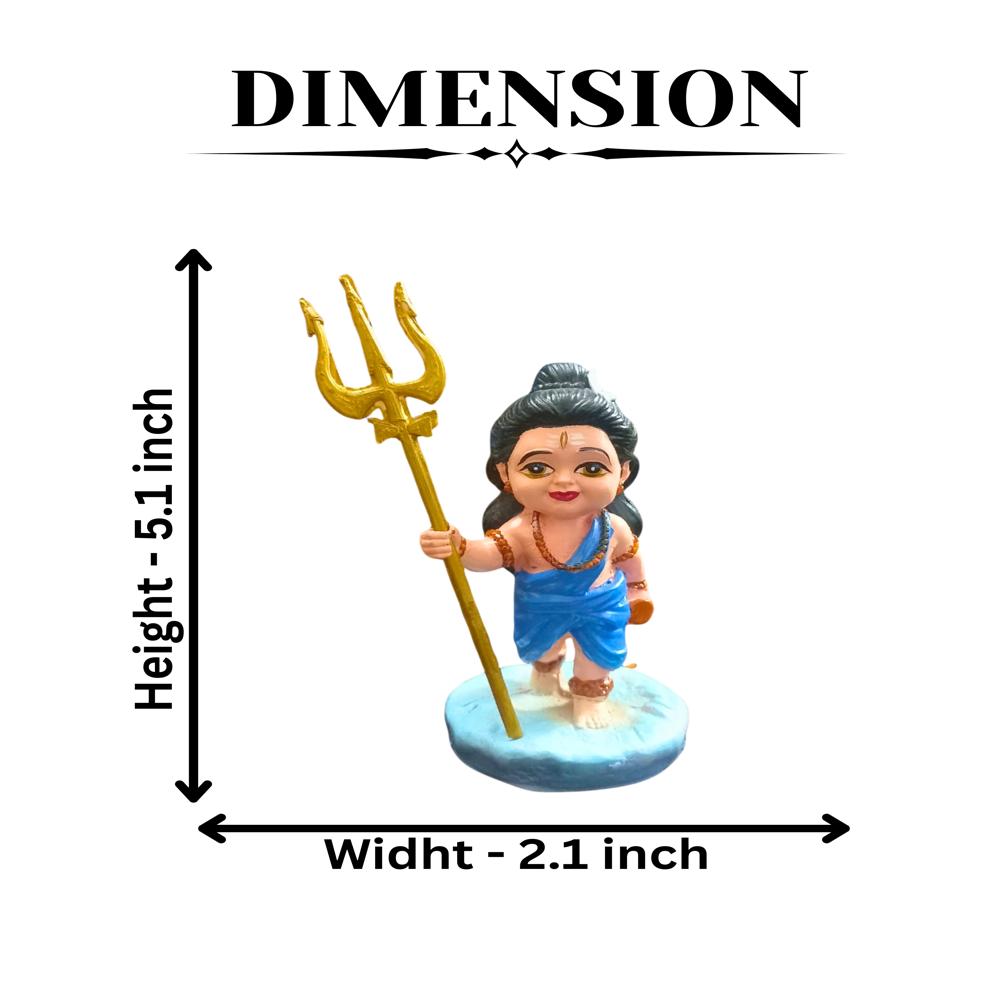 small shiv ji with trishul