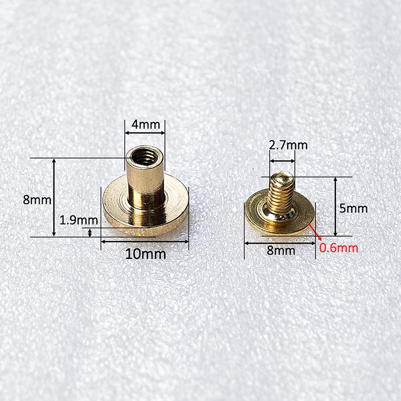 Alloy Hollow Rivets, Suitable for DIY Leather Craft Belts