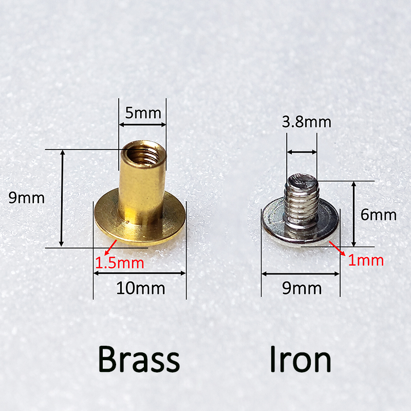 Alloy Hollow Rivets, Suitable for DIY Leather Craft Belts