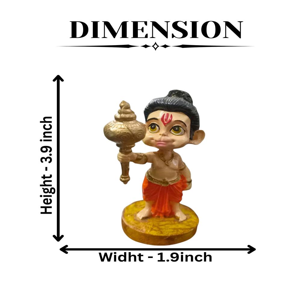 Car dashboard hanuman front gada