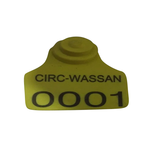 Yellow Plastic Cattle Ear Tag
