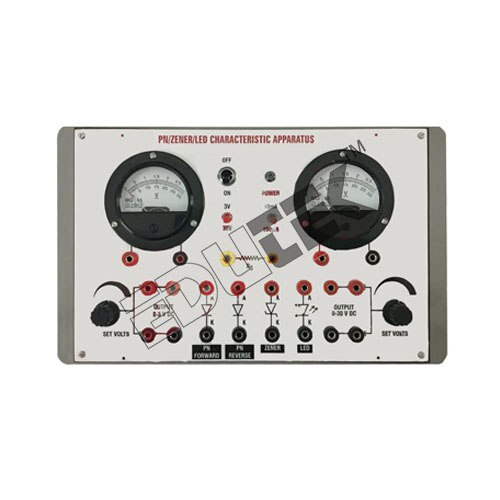 PN / ZENER DIODE / LED CHARACTERISTICS APPARATUS WITH BAKELITE PANEL & ROUND METERS
