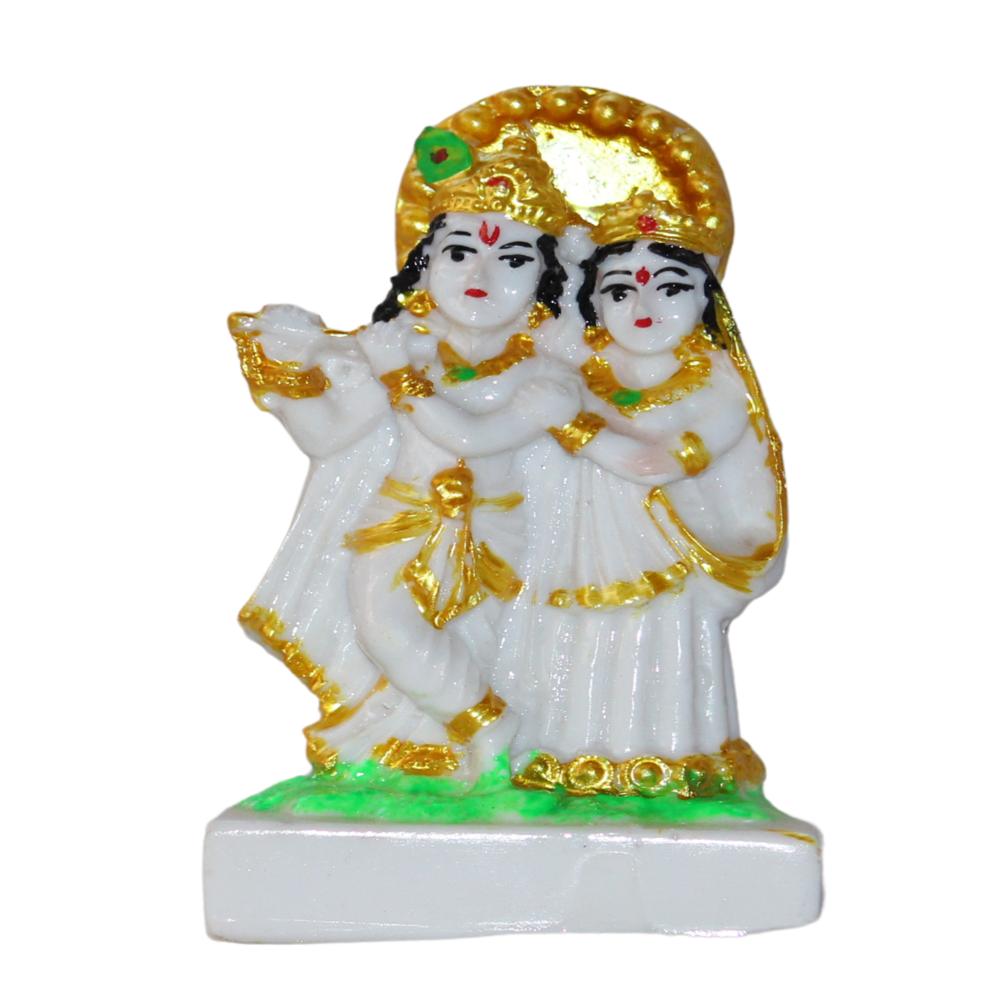 Radha krishna marble finish white