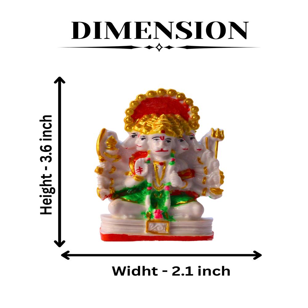 Panchmukhi Hanuman Marble Finish